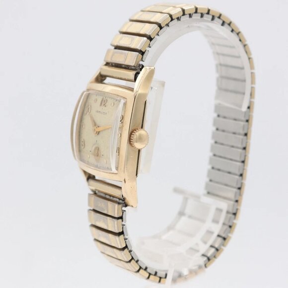 Vintage 26mm Hamilton Sawyer Men's Mechanical Wristwatch 731 10k Gold Filled - Picture 5 of 5